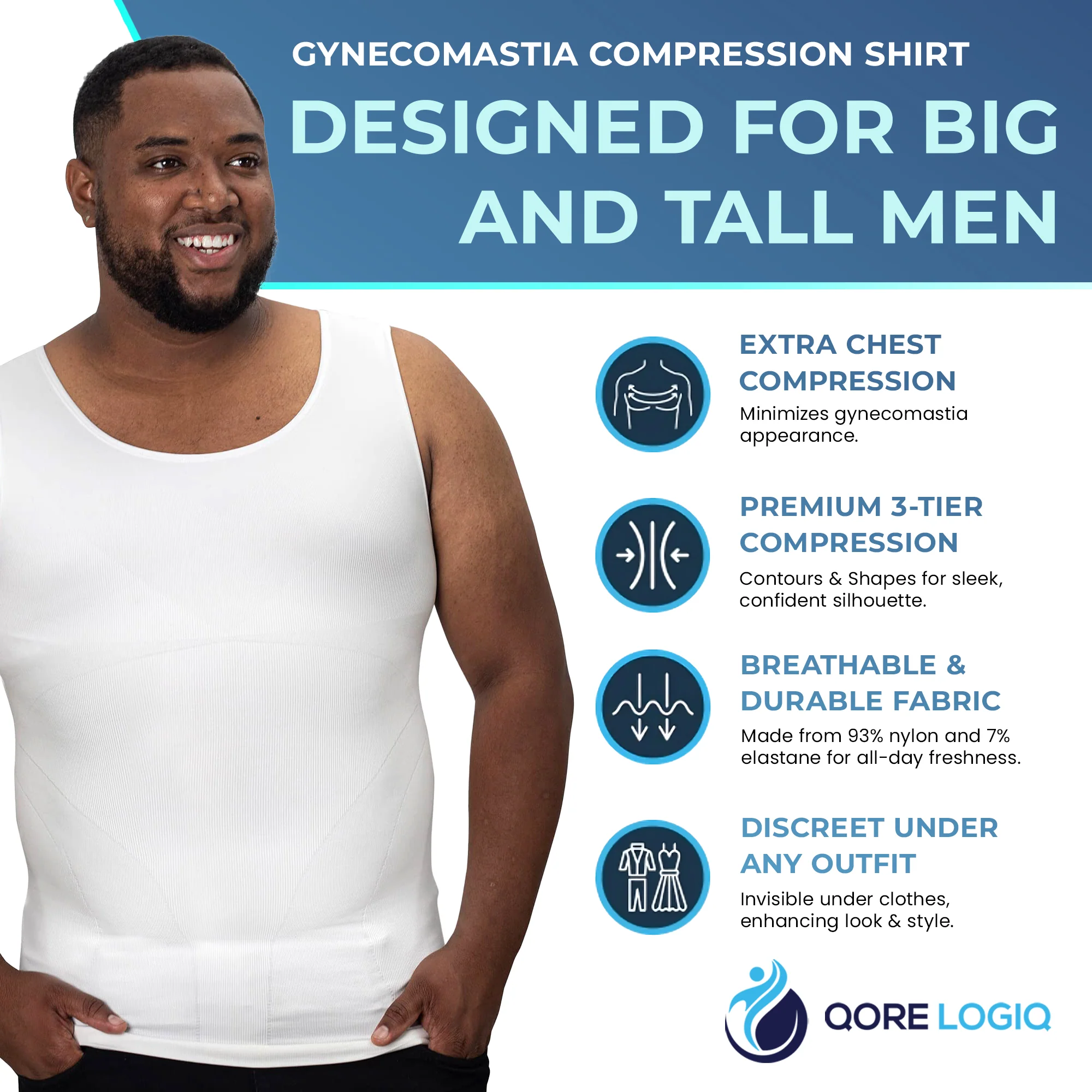 Compression Shirt Tank Top | Tall Length - Image 10