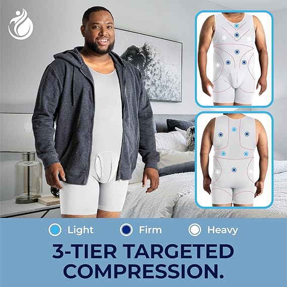 Men’s Compression Bodysuit | Full Body Shaper - Image 4
